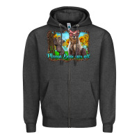 Charcoal Heather mama bear sees all with sunflowers Zipper Hoodie - Artiststas