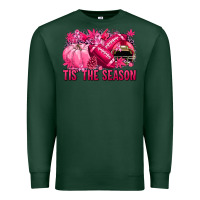 Sports Green Tis' the season Football Breast Cancer Premium Sweatshirt - NancyCooperArtShop