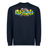 Navy bartender Heavyweight Sweatshirt - Zillion Design Studio