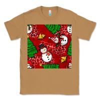 Toasted Coconut christmas snowman and trees seamless pattern Classic Tee - BundleAndBundleShop