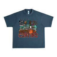Midnight Navy the best memories camping Urban Heavy Tee - SublimationCraftShop