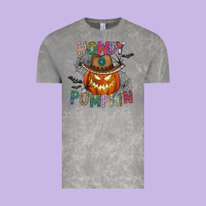 Howdy Pumpkin Vintage Tee Designed By Cowhidedigitalart
