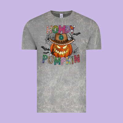 Howdy Pumpkin Vintage Tee Designed By Cowhidedigitalart