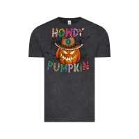Vintage Black howdy pumpkin Vintage Tee - CowhideDigitalArt