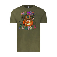 Vintage Olive howdy pumpkin Vintage Tee - CowhideDigitalArt