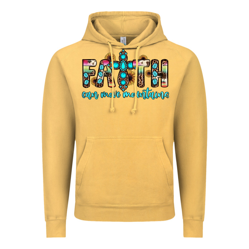 Faith Can Move Mountains Vintage Hoodie by JahusDesignShop | Teevron
