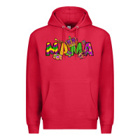 Cardinal mama mardi gras Premium Hoodie - LillyAllenDesigns