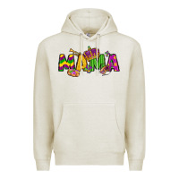 Oatmeal Heather mama mardi gras Premium Hoodie - LillyAllenDesigns