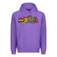 Purple mama mardi gras Premium Hoodie - LillyAllenDesigns