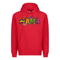 Red mama mardi gras Premium Hoodie - LillyAllenDesigns