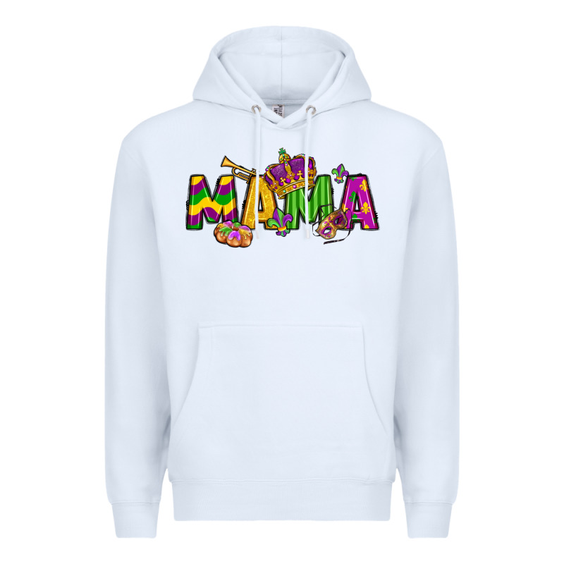 Mama Mardi Gras Premium Hoodie by LillyAllenDesigns | Teevron