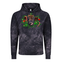 Cloud Black Christmas highland calf Vintage Hoodie - RanaPortraitStore