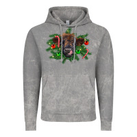Cloud Rock Christmas highland calf Vintage Hoodie - RanaPortraitStore