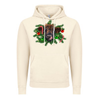 Vintage Artic Christmas highland calf Vintage Hoodie - RanaPortraitStore