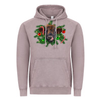 Vintage Zinc Christmas highland calf Vintage Hoodie - RanaPortraitStore