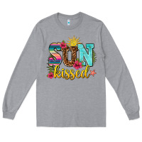 Heather Grey sun kissed Long Sleeve Tee - AdoDesignShop