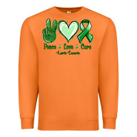 Carrot Peace love cure Liver Cancer Premium Sweatshirt - NancyCooperArtShop