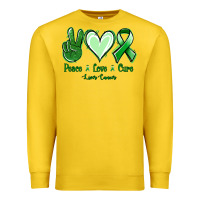 Lemon Peace love cure Liver Cancer Premium Sweatshirt - NancyCooperArtShop