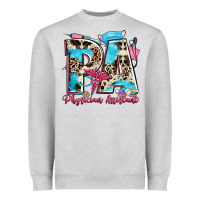 Heather Grey pa physician assistant Heavyweight Sweatshirt - Zillion Design Studio