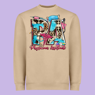 Pa Physician Assistant Heavyweight Sweatshirt Designed By Zillion Design Studio