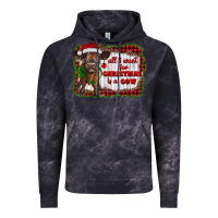 Cloud Black all i want for christmas is a cow highland calf Vintage Hoodie - RanaPortraitStore