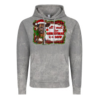 Cloud Rock all i want for christmas is a cow highland calf Vintage Hoodie - RanaPortraitStore