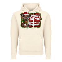 Vintage Artic all i want for christmas is a cow highland calf Vintage Hoodie - RanaPortraitStore