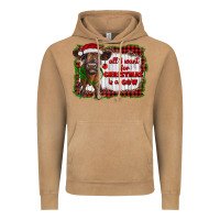 Vintage Camel all i want for christmas is a cow highland calf Vintage Hoodie - RanaPortraitStore