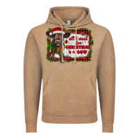 Vintage Coffee all i want for christmas is a cow highland calf Vintage Hoodie - RanaPortraitStore