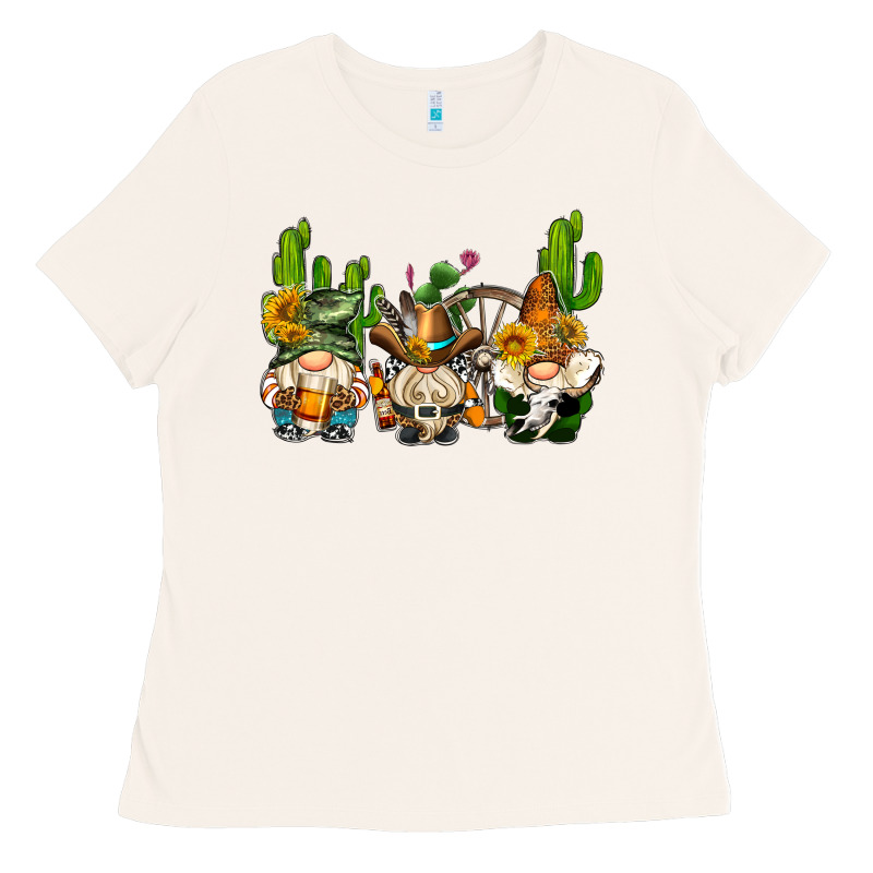 Western Gnomes With Cactus Ladies Tee by AdoDesignShop | Teevron
