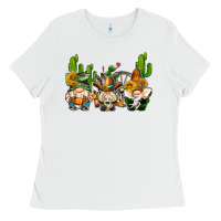White western gnomes with cactus Ladies Tee - AdoDesignShop