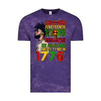 Cloud Purple July 4th Juneteenth 1865 Vintage Tee - CowGirlArtShop