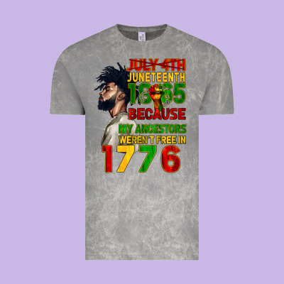 July 4th Juneteenth 1865 Vintage Tee Designed By Cowgirlartshop
