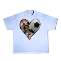 Grape Ice western soccer heart Urban Heavy Tee - HRA Design Shop