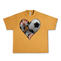Peanut Butter western soccer heart Urban Heavy Tee - HRA Design Shop