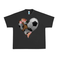 Pigment Black western soccer heart Urban Heavy Tee - HRA Design Shop