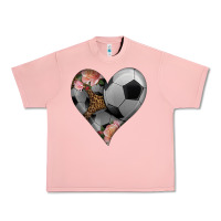 Salmon western soccer heart Urban Heavy Tee - HRA Design Shop