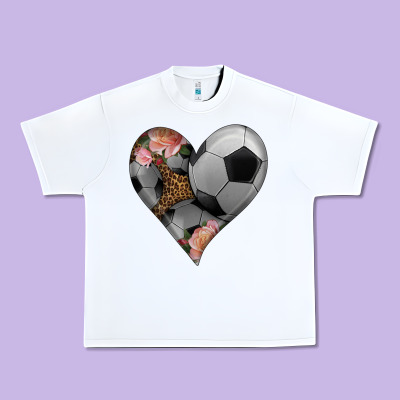 Western Soccer Heart Urban Heavy Tee Designed By Hra Design Shop