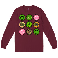 Burgundy st patrick s day Long Sleeve Tee - Artiststas