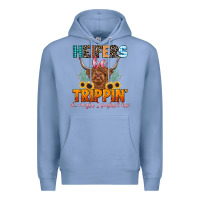 Colony Blue heifers be trippin' Premium Hoodie - LillyAllenDesigns