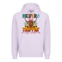 Lilac heifers be trippin' Premium Hoodie - LillyAllenDesigns