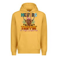 Mustard heifers be trippin' Premium Hoodie - LillyAllenDesigns