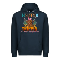 Navy heifers be trippin' Premium Hoodie - LillyAllenDesigns