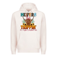 Pale Pink heifers be trippin' Premium Hoodie - LillyAllenDesigns