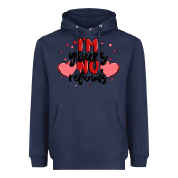 Navy i'm yours no refunds Heavyweight Hoodie - MaliasSmallBusiness