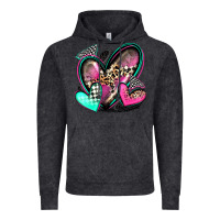Vintage Black race hearts Vintage Hoodie - Zillion Design Studio