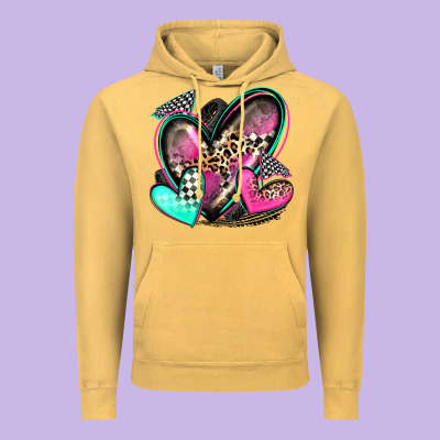 Race Hearts Vintage Hoodie Designed By Zillion Design Studio