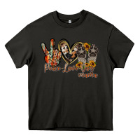 Asphalt peace love dog mama Heavy Core Tee - RacoonDesign