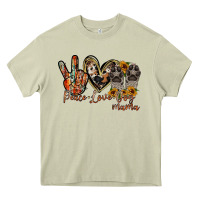 Mossy peace love dog mama Heavy Core Tee - RacoonDesign