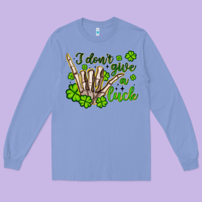 I Don T Give A Luck Long Sleeve Tee Designed By Artiststas